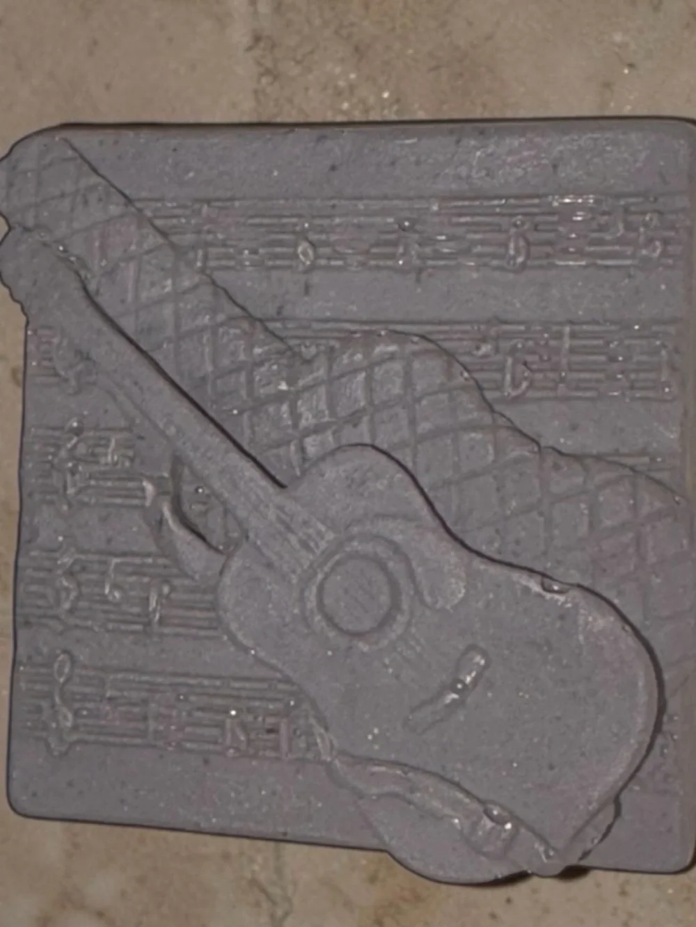 Pine tree Soap handmade guitar 2.5x2.5in 6oz oatmeal based